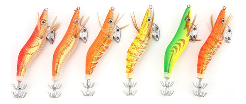 Cebo De Pesca, 6 Unidades, Simulación Marina, Forma De Camar