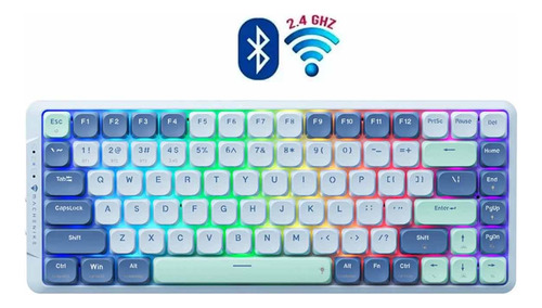 Teclado Gamer Machenike Air50 Switch Red Indigo Gray Blue