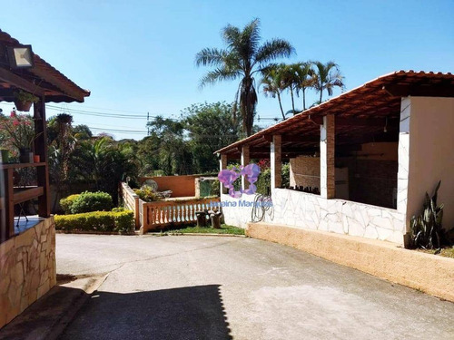 Belíssima Chácara Á Venda Com Todos Os Moveis, Chácara Dora, Araçariguama. - Ch0092