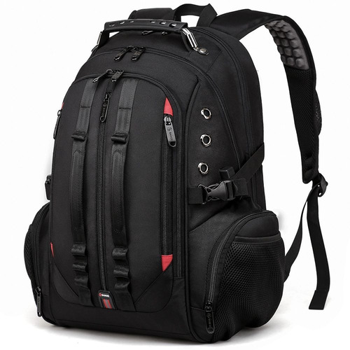 Mochila Notebook Executiva Masculina Reforçada  Cadeado 40l Cor Preto