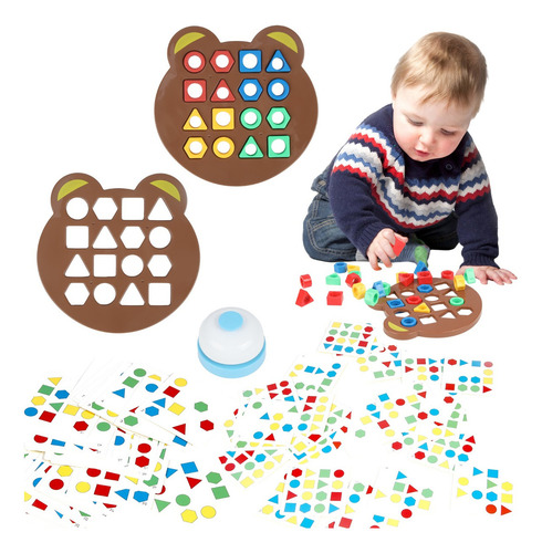 Juego De Emparejar Formas, Juego De Emparejar Color Marrón Claro