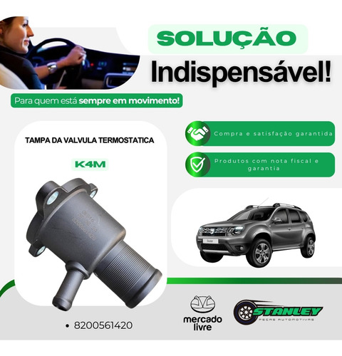 Carcaça Valvula Termostatica Clio Megane Scenic Logan 1.6 16