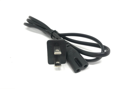 Imagen 2 de 2 de Cable Bifasico De Corriente 2 Polos Tipo 8 Psp 1 Metro