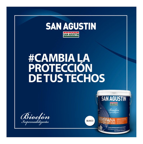 Membrana Impermeabilizante+ Poliuretano 20kg San Agustín Blanco Satinado