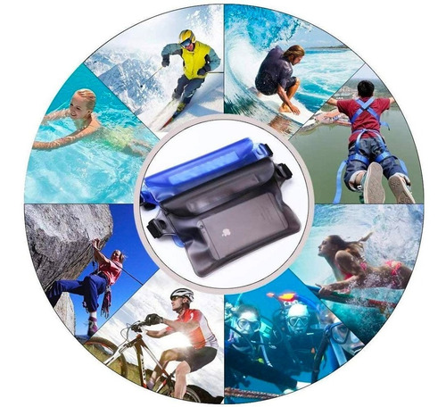 Bolsa De Cinto Impermeável Com Alça De Cintura Praia 2pcs