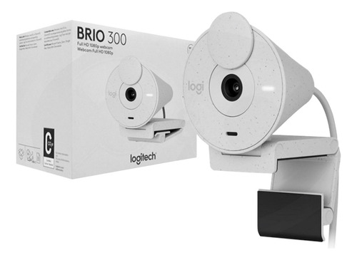 Camara Logitech Brio 300 White Full Hd 1080p