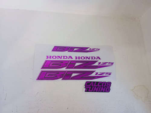 Calco Honda Biz 125 Violeta Cromada