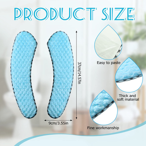 Fundas Para Asiento De Inodoro Kingdder 4 Pares Lavables Color
