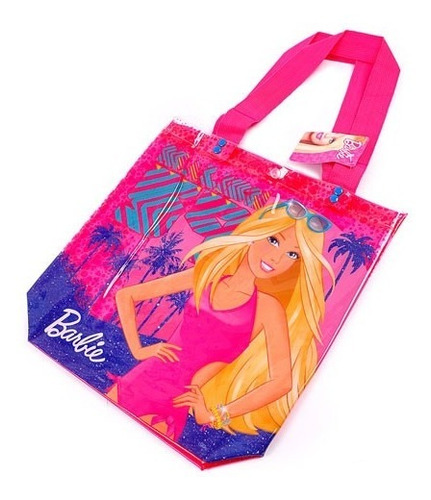 Bolso Playero Translucido Barbie Glitters Chico Mattel