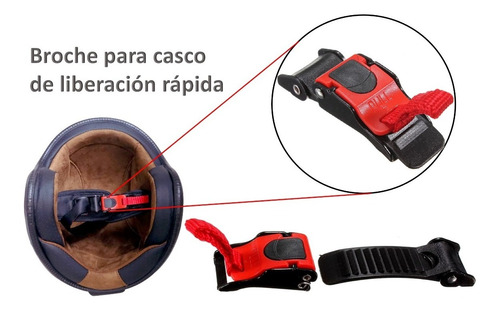 Broche Para Casco De Liberación Rápida, Quick Release, Moto