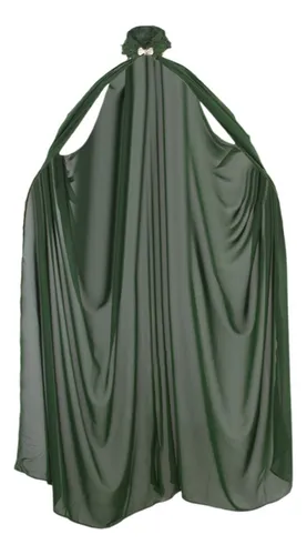 Capa Larga Para Mujer, Chal Fino Para Boda, Novia, Verde