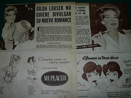 Gilda Lousek Nuevo Romance Clipping Revista Radiolandia