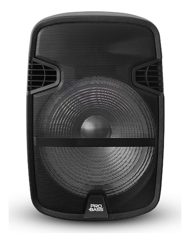 Caixa Som Portátil Probass Street 15 Bateria E Microfone Usb