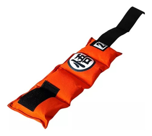 Polainas Tobilleras Con Peso Piernas Brazos 2kg Fitness Naranja