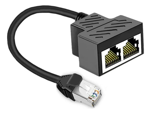 Rj45 Network Ethernet Splitter 1 2 Adaptador De Cable Mac...