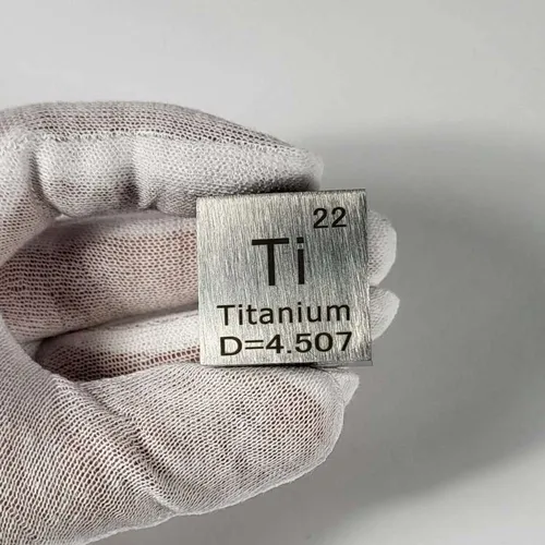 Elemento Tabla Periodica 25.4mm Titanio De Coleccion