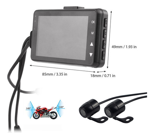 Gravador De Condução De Motocicleta Ky-mt18 Motor Dedicado
