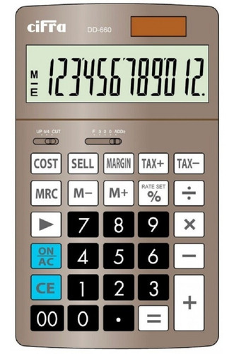 Calculadora D Escritorio Cifra Dt660 Con Cálculo De Impuesto