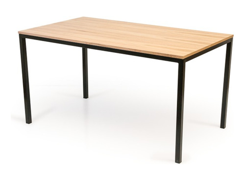 Mesa De Comedor Hierro Y Madera 140x80cm Premium 