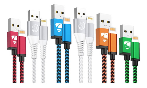 Aioneus Cable Rapida Para iPhone Multicolor iPad Variada