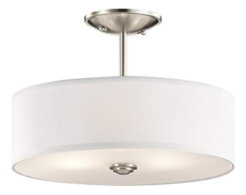 Kichler Shailene 14 3 Light Round Semi Flush With Satin Etc