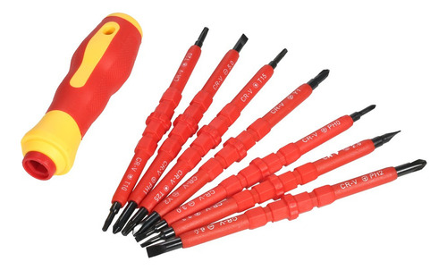 Kit De Destornilladores Con Aislamiento For Electricista 7