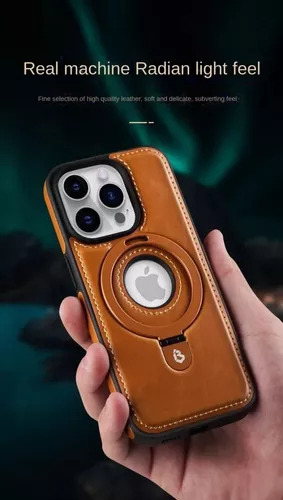 Adequado Para Iphone15pro Case Business Couro Genuíno 2024 A