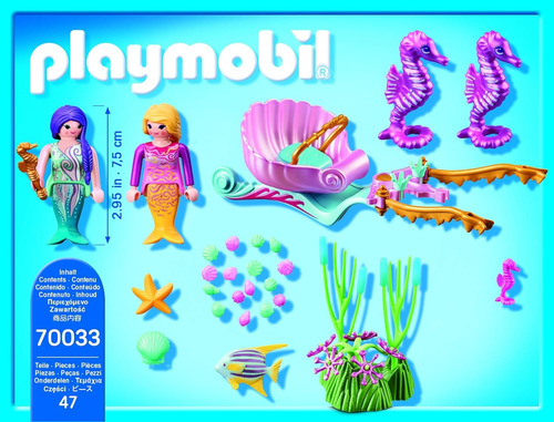 Playmobil 70033 Carruaje Caballitos De Mar.