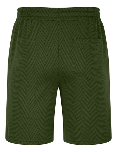 Q Bolsillos Casuales Con Cordón De Color Liso Para Hombre El