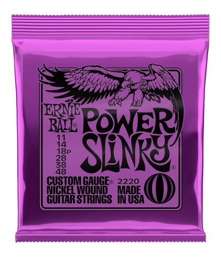 Cuerdas Ernie Ball Electrica 2220 Power Slinky