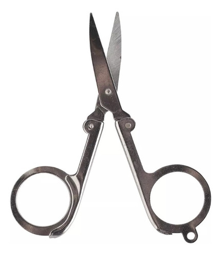 Tijera Plegable De Viaje 10cm Metálica Económica Plateado