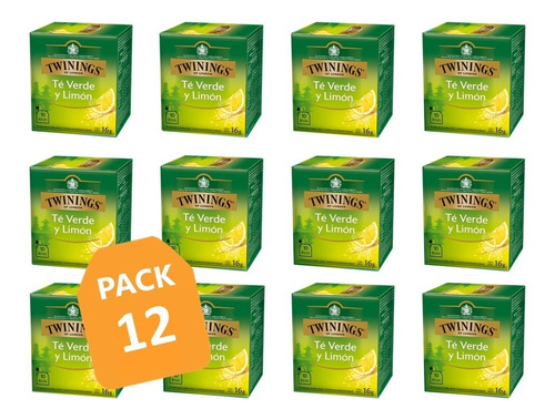 Twinings Pack De 12 Té Verde Limón 10 Bolsitas / Qtq
