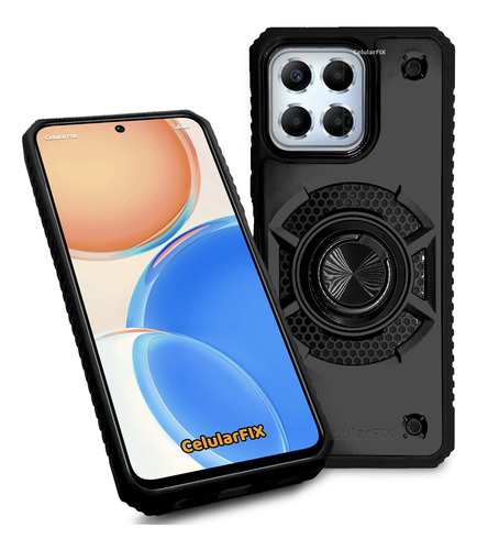 Funda P/ Honor X8 5g, Uso Rudo Con Anillo Giratorio + Mica