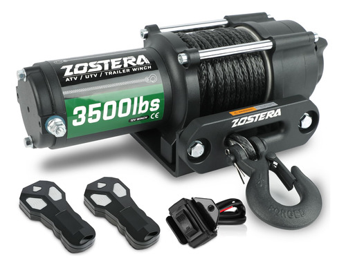 Zostera Cabrestante De 12 V, 3500 Libras, Atv Utv, Cabrestan