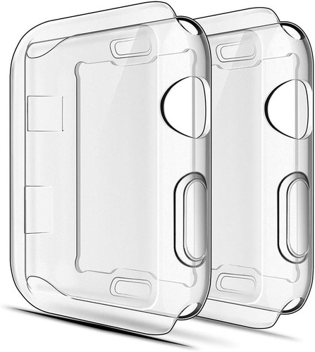 2 Protectores Pantalla Apple Watch Series 2, 3 42mm Clear