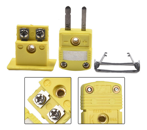 Conector De Enchufe En Miniatura De Termopar Amarillo