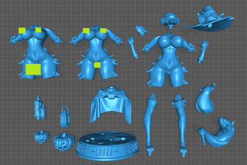 Halloween Furry Mommy Nsfw Or Archivo Para Impresión 3d