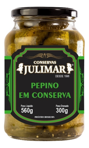 Pepino Em Conserva Julimar 300g