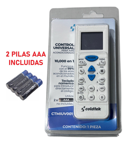 Control Universal Coldtek Aire Acondicionado Minisplit