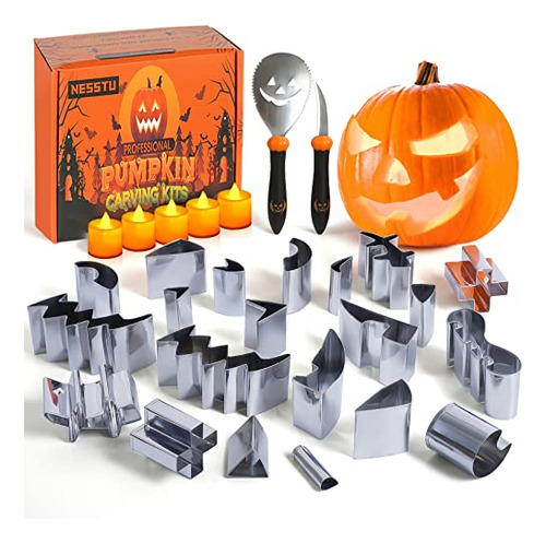 Kit De Talla De Calabaza De Halloween Para Niños: P3539