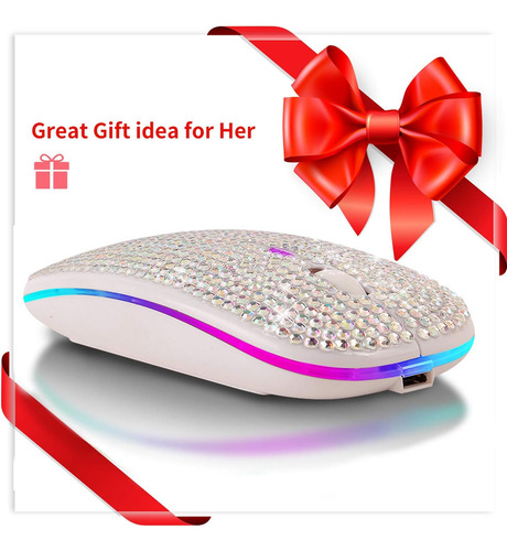 Mouse Bluetooth Attoe, Mouse Sem Fio Bling Dazzling