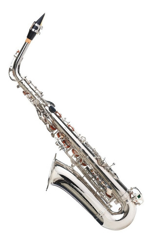 Imagen 3 de 7 de Saxofón Alto Plateado Cora By L. America + Accesorios