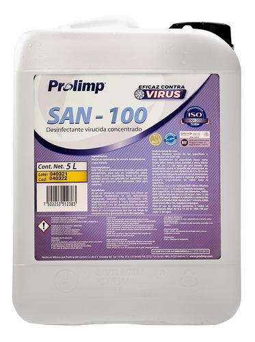 Desinfectante Virucida San-100® 5 L