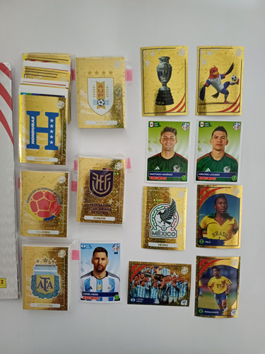 Set Completo Copa América 2024 Álbum Platinum 430 Estampas