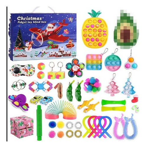 45pcs 2022 Calendario De Adviento Navidad Figetsss Fidget To