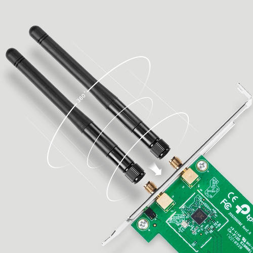 Imagen 3 de 9 de Adaptador Wi-fi Pcie Wireless N 300 Mbps Tl-wn881nd Tp-link