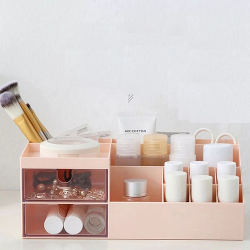 Imagen 9 de 10 de Organizador De Cosméticos Y Maquillaje Oficina 13 Divisiones