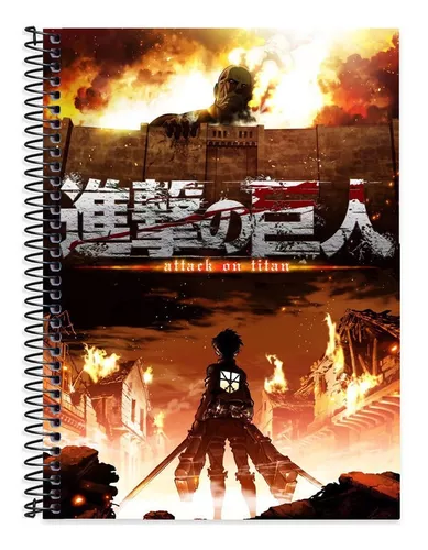 Caderno 10 Matérias Shingeki no Kyojin