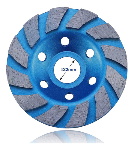 Cgq Disco-copa De Diamante 100mm X 22mm Para Desbaste Granito Mármol Piedra Concreto Amoladora Angular Accesorio