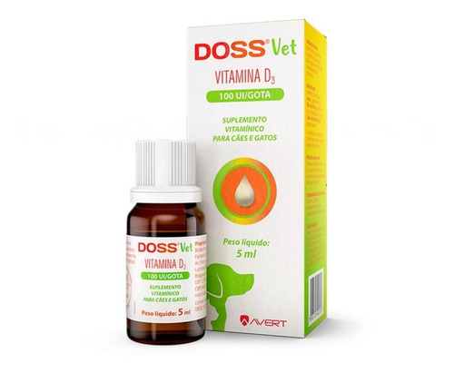 Suplemento Vitamínico Para Cães Doss Vet 5ml Avert